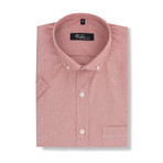Giuseppe Short-Sleeve Button Down // Pink (XL)