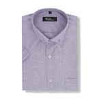 Berlioz Short-Sleeve Button Down // Purple (XS)