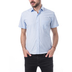 Faure Short-Sleeve Button Up // Blue (XL)