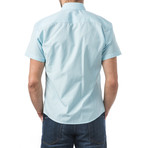 Elgar Short-Sleeve Button Up // Turquoise (L)