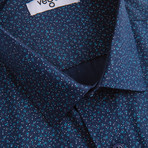 Handel Short-Sleeve Button Up // Blue (S)