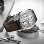 Brellum Duobox Chronometer Silver Automatic // DB.CH.101 (M  Strap (6.30"-7.09"))