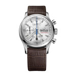 Brellum Duobox Chronometer Silver Automatic // DB.CH.101 (M  Strap (6.30"-7.09"))