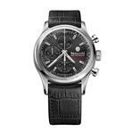 Brellum Duobox Chronometer Black Automatic // DB.CH.130 (M  Strap (6.30"-7.09"))