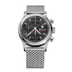 Brellum Duobox Chronometer Black Automatic // DB.CH.132 (M  Strap (6.30"-7.09"))