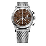 Brellum Duobox Chronometer Brown Automatic // DB.CH.141 (M  Strap (6.30"-7.09"))