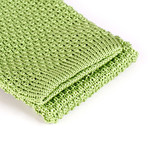 Tricot Knitted Tie // Green Apple