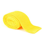Tricot Knitted Tie // Yellow