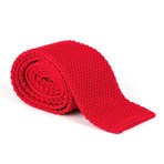 Tricot Knitted Tie // Red