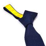 Tricot Knitted Tie // Navy Blue