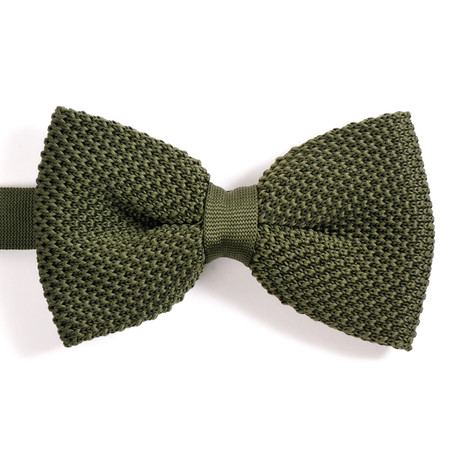 Silk Bow Tie // Green