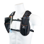 Gear Vest // 1L Bladder + 2L Total Cargo (Black + Orange)