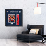 Signed + Framed Pylon Collage // Peyton Manning