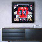 Signed + Framed Jersey // Hank Aaron