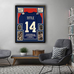 Signed + Framed Jersey // Y.A. Tittle