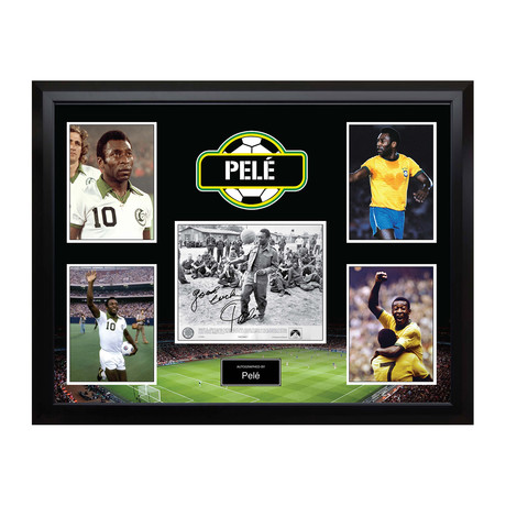 Signed + Framed Collage // Pelé