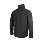 Double Chest Zipper Jacket // Black (XL)
