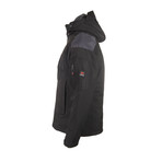 Hooded Windbreaker Jacket // Black (M)