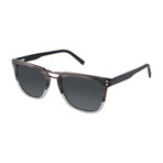 Men's Simeon Square Polarized Sunglasses // Gray Fade
