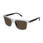 Men's Demetrius Square Polarized Sunglasses // Crystal