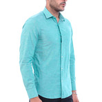 Albert Slim-Fit Shirt // Turquoise Green (S)