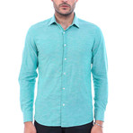 Albert Slim-Fit Shirt // Turquoise Green (M)