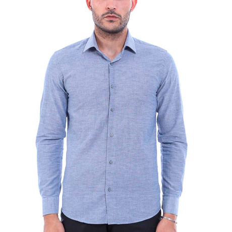 Art Slim-Fit Shirt // Blue (S)
