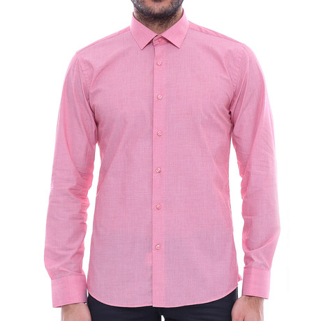 Broderick Slim-Fit Shirt // Pink (S)