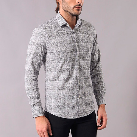 Lyndon Slim-Fit Shirt // Gray (XL)