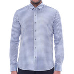 Malcolm Slim-Fit Shirt // Gray + Light Blue (L)