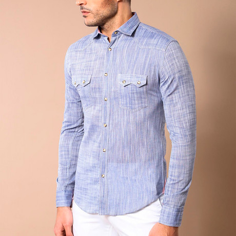 Avery Slim-Fit Shirt // Blue (M)