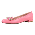 Red Valentino // Leather + Metal Bow Shoes // Pink (Euro: 34)