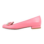 Red Valentino // Leather + Metal Bow Shoes // Pink (Euro: 34)