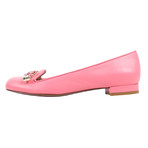 Red Valentino // Leather + Metal Bow Shoes // Pink (Euro: 34)
