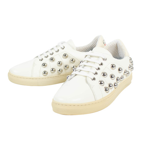 Red Valentino // Leather Sneakers // White (Euro: 34)