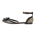 Red Valentino // Dots Mesh Ankle Strap Flats // Black (Euro: 34)