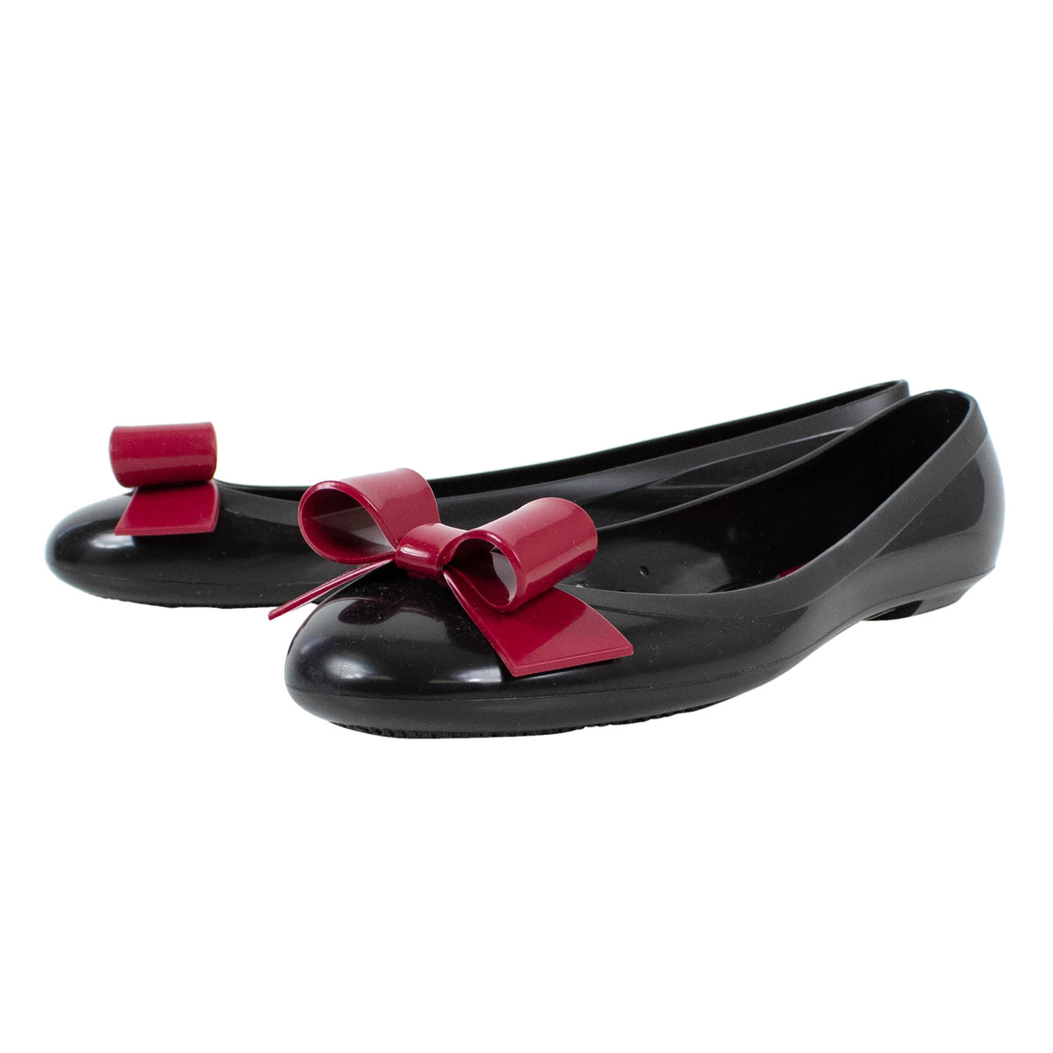 Red Valentino // Bow Rubber Flats // Black (Euro: 34) - The