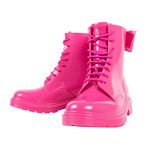 Red Valentino // Lace Front + Bow Rubber Rain Boots // Pink (Euro: 34)
