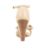Red Valentino // Bow Ankle Strap Wedge Heels // Beige (Euro: 34)