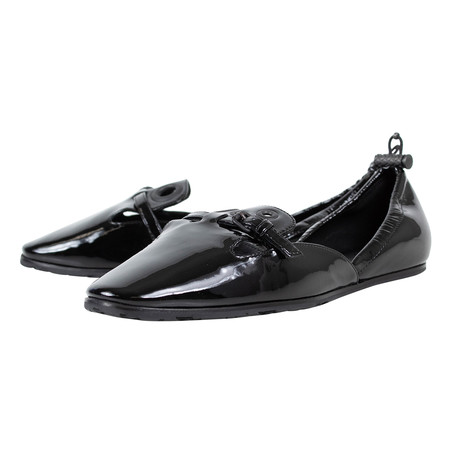 Bottega Veneta // Patent Leather Loafer Flats // Black (Euro: 34)
