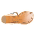 Bottega Veneta // Leather T-Strap Sandals // Beige (Euro: 34)