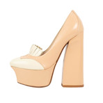 Bottega Veneta // Oxford Platform Leather Heels // Pink (Euro: 37)