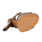 Bottega Veneta // Strappy Leather Sandals Heels // Brown (Euro: 38)