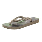 Valentino // Rockstud Flip Flops // Green (Euro: 37.5)