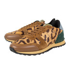 Valentino // Print Suede Sneakers // Multi-Color (Euro: 34)