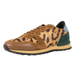 Valentino // Print Suede Sneakers // Multi-Color (Euro: 34)