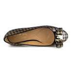 Salvatore Ferragamo // Varina Coo Sequin Ballet Flat // Black (Euro: 35.5)