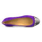 Salvatore Ferragamo // Pim Suede Ballet Flat // Purple (Euro: 34)