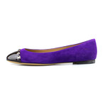 Salvatore Ferragamo // Pim Suede Ballet Flat // Purple (Euro: 34)