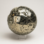 Polished Pyrite Sphere // Peru (4.5")